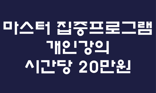 마스터 집중 프로그램 (Elite Master Program)